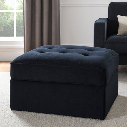 Sloane Ottoman Storage Pouffe- Midnight