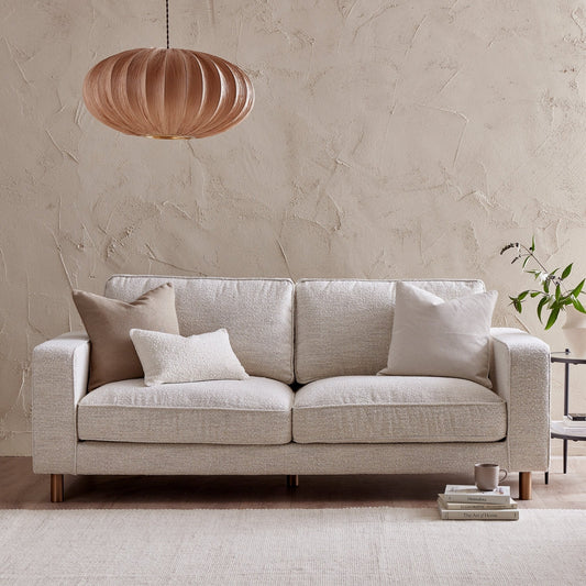 Soho Bouclé 3 Seater Sofa - Ivory