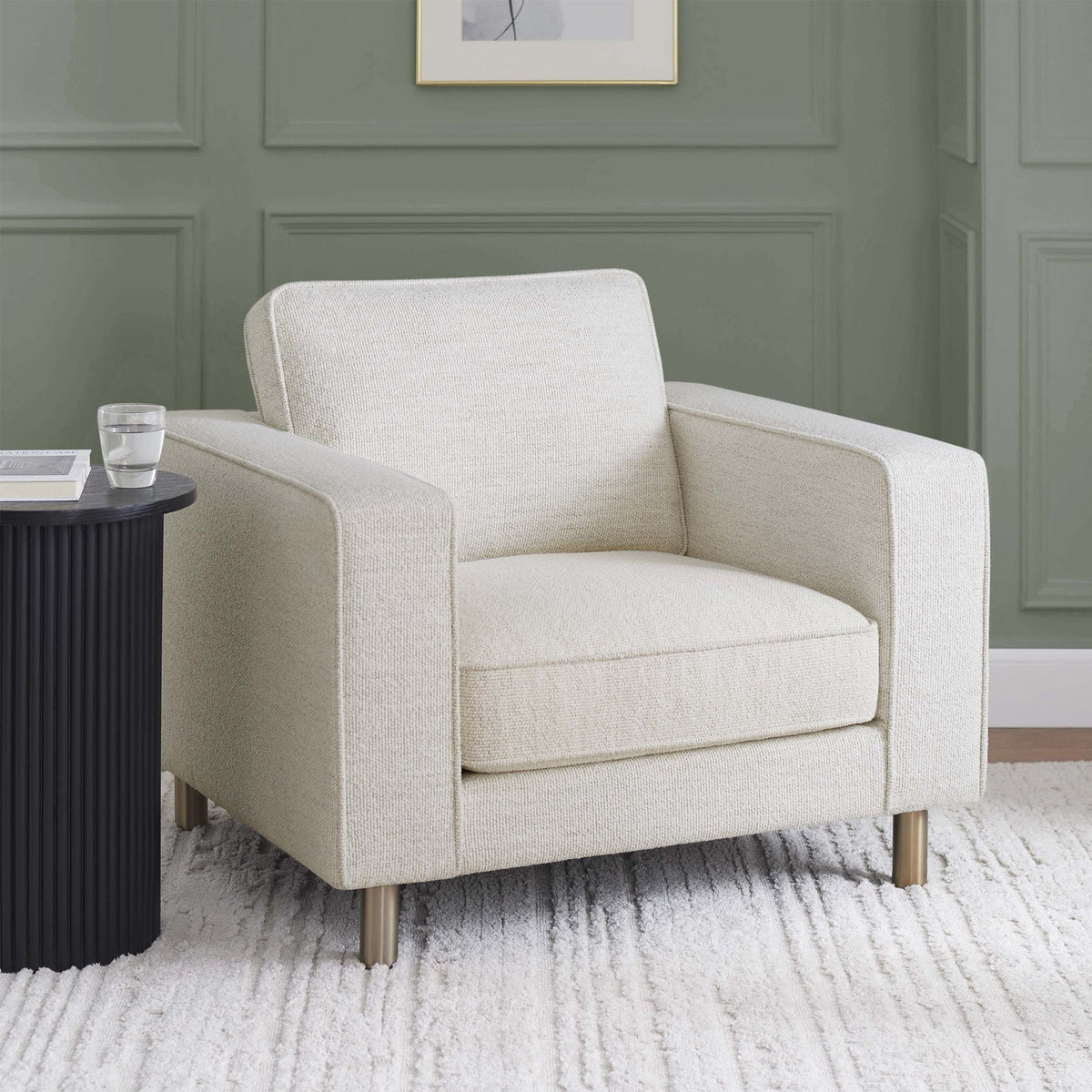 Soho Boucle Armchair - Ivory