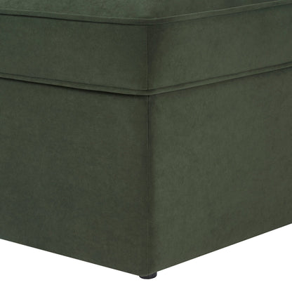 Soho Ottoman Storage Pouffe - Dark Olive