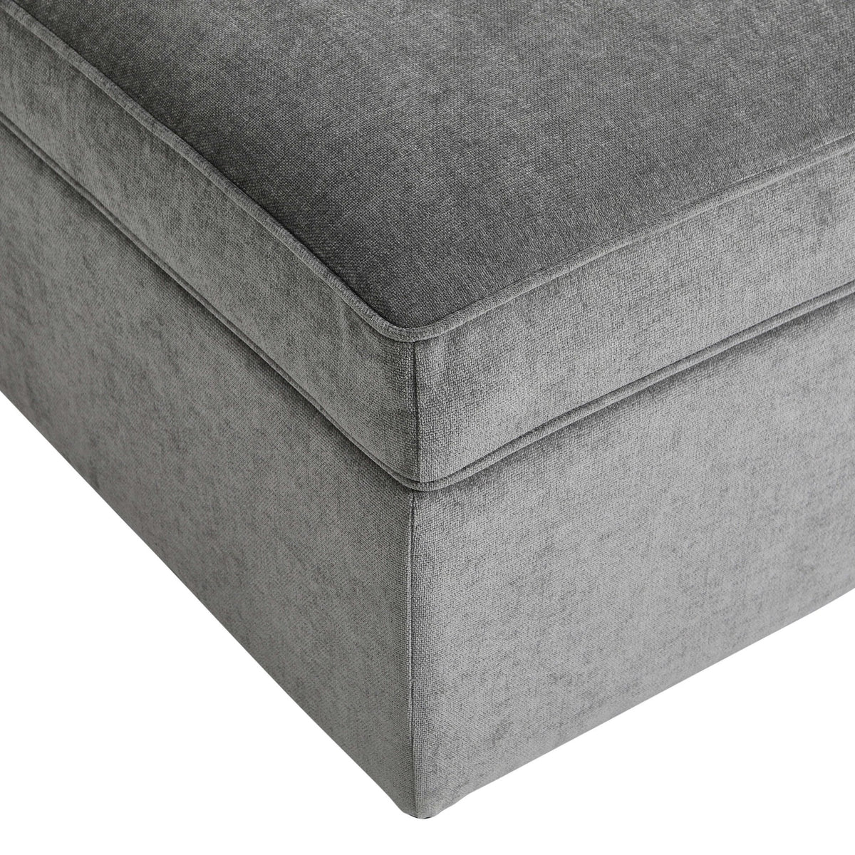 Soho Ottoman Storage Pouffe - Grey