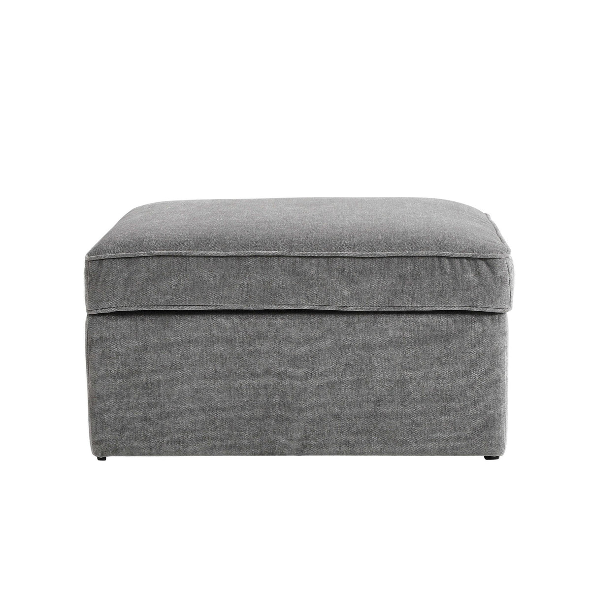 Soho Ottoman Storage Pouffe - Grey