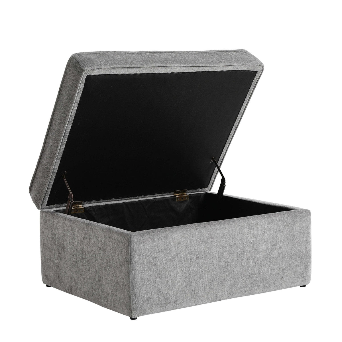 Soho Ottoman Storage Pouffe - Grey