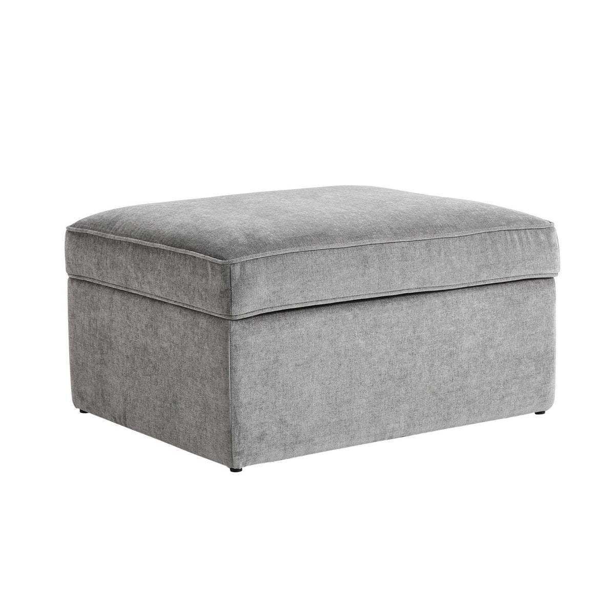 Soho Ottoman Storage Pouffe - Grey