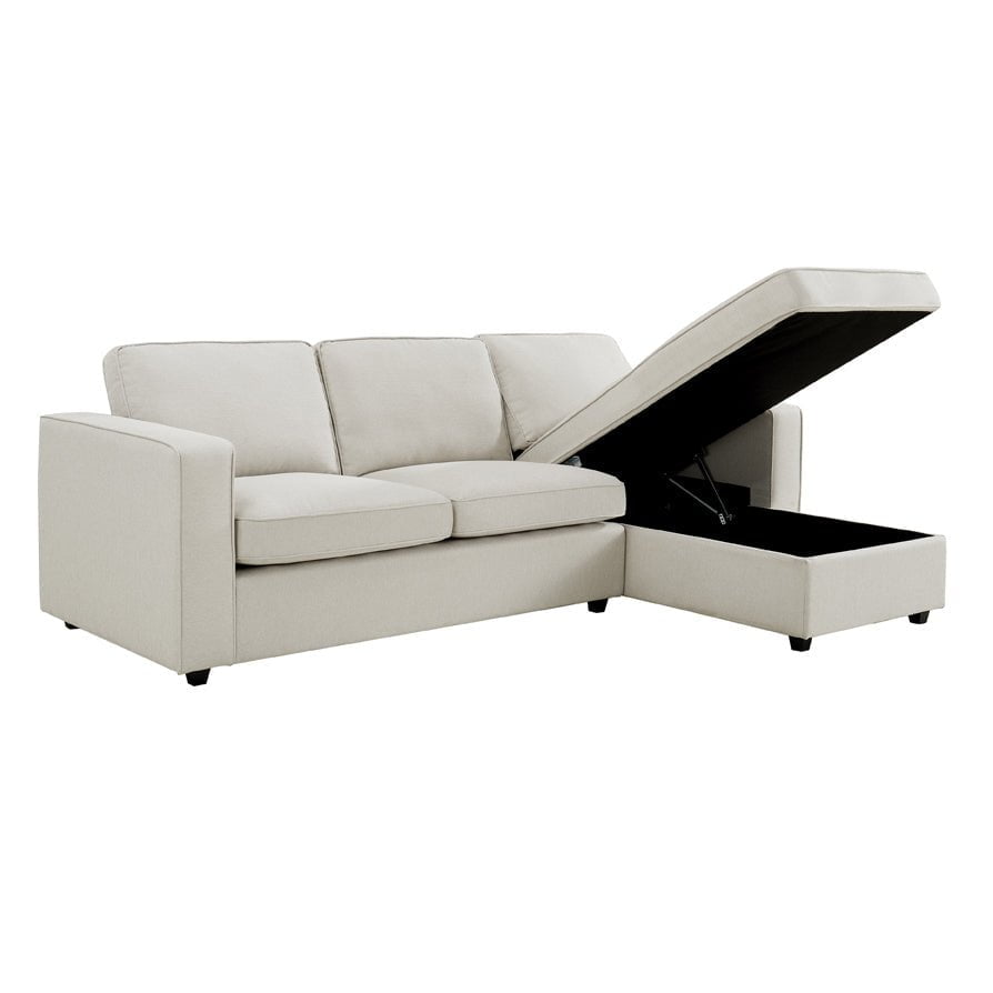 Soho Right Hand Storage Chaise Sofa - Natural