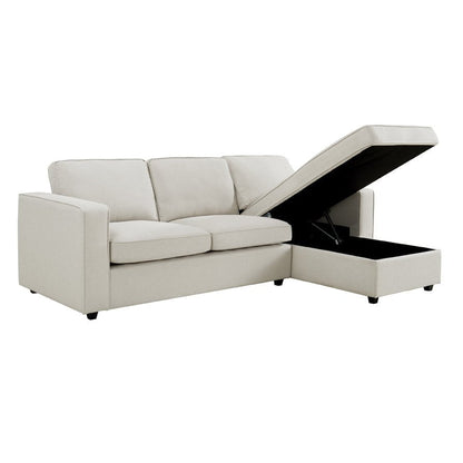 Soho Right Hand Storage Chaise Sofa - Natural